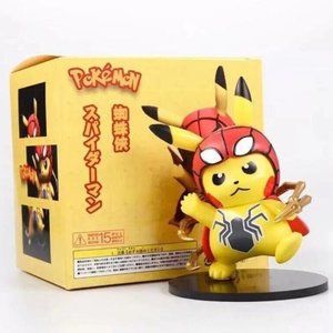 Custom Crafted Avengers Spiderman X Pikachu Figure - BRAND NEW